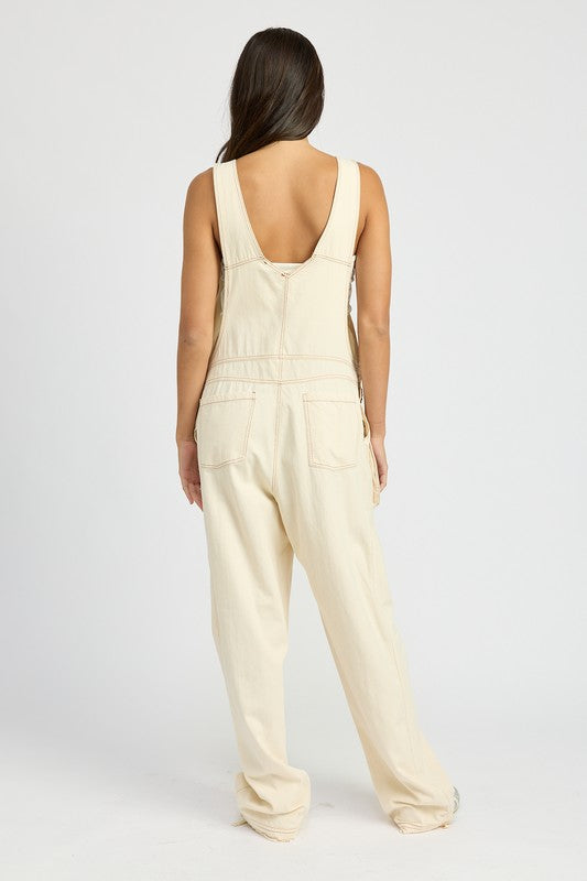 Davie Oversized Cargo Overall Jumpsuit