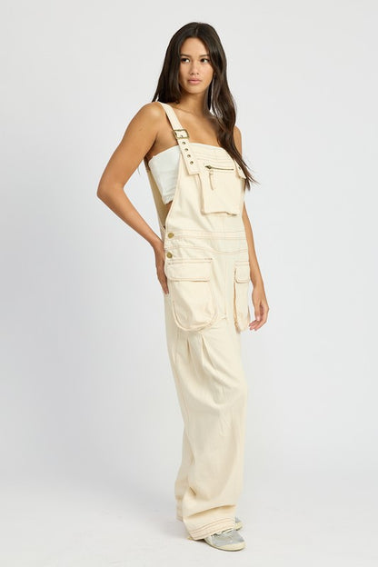 Davie Oversized Cargo Overall Jumpsuit