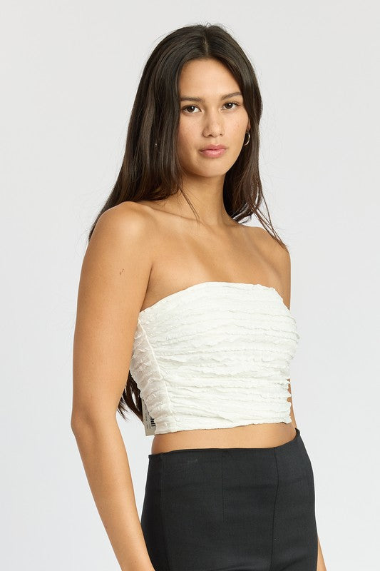 Raine Ruched Tube Top