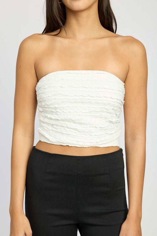 Raine Ruched Tube Top