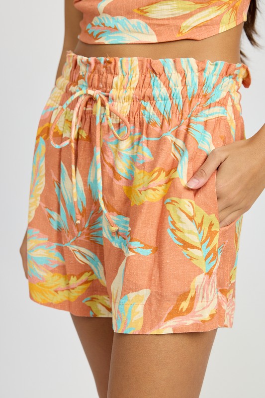 Alana Floral Smocked Waist Shorts