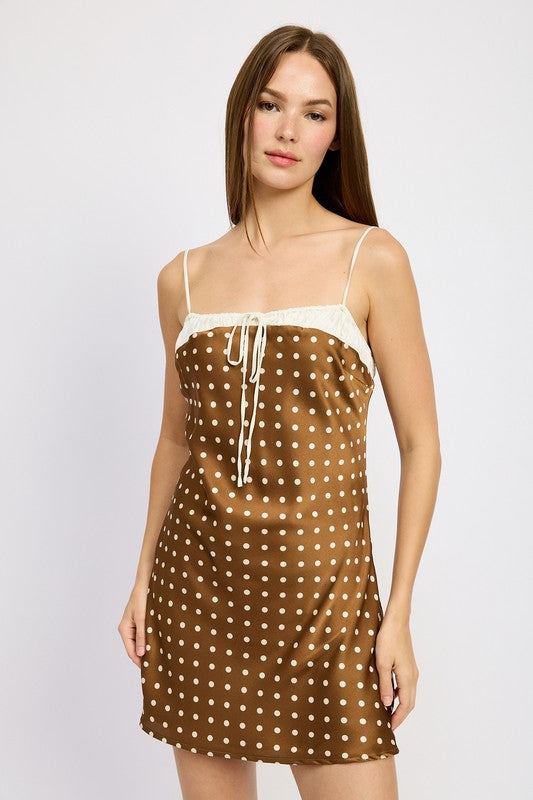 Pamela Polka Dot Mini Dress