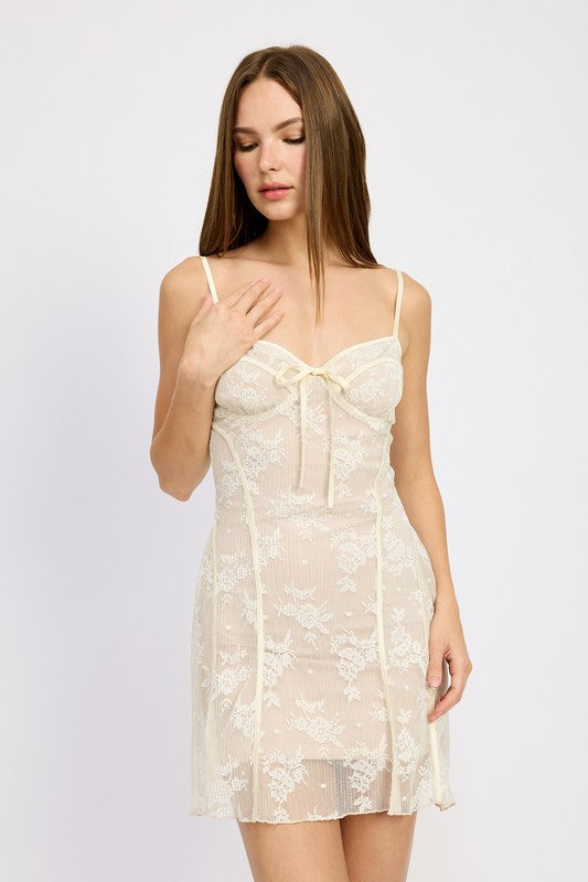 Emory Lace Mini Dress