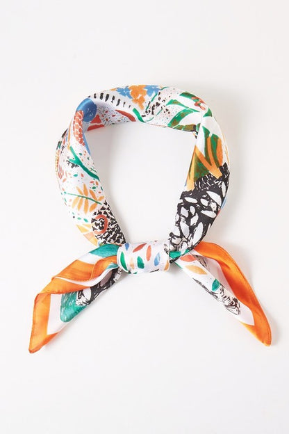 Annelise Printed Silky Square Scarf