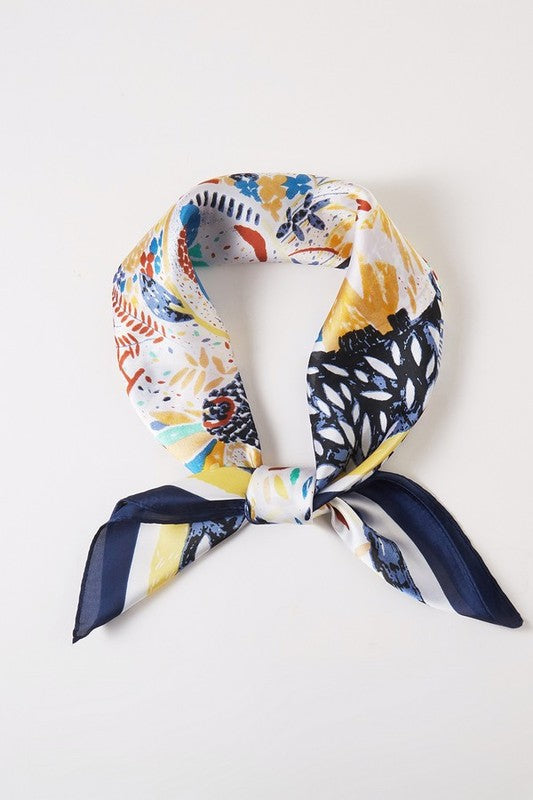 Annelise Printed Silky Square Scarf