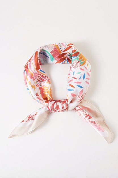 Annelise Printed Silky Square Scarf