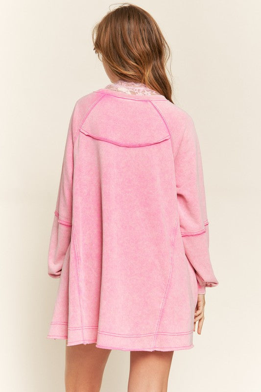 Colorwash Oversized Tunic Sweatshirt