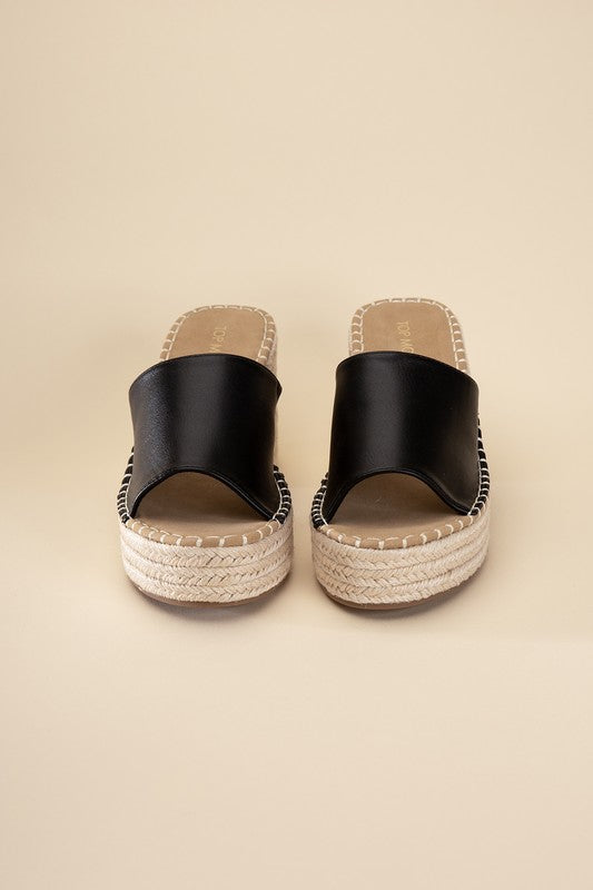 Espadrille Mule Heels