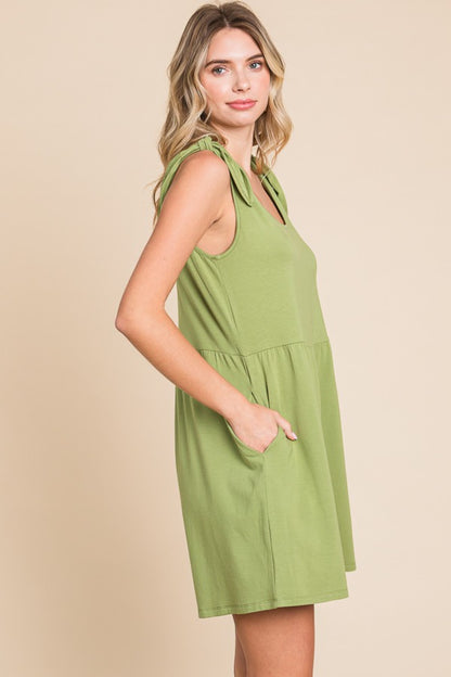 Annie Shoulder Knot Baggy Romper