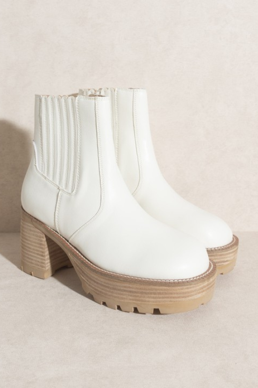 Aubrey Platform Paneled Boots