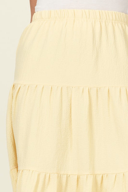 Beautiful Day Tiered Midi Skirt