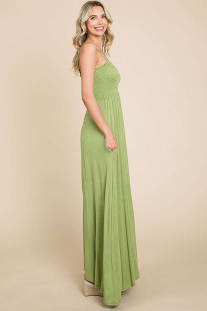 Melody Smocked Cami Maxi Dress