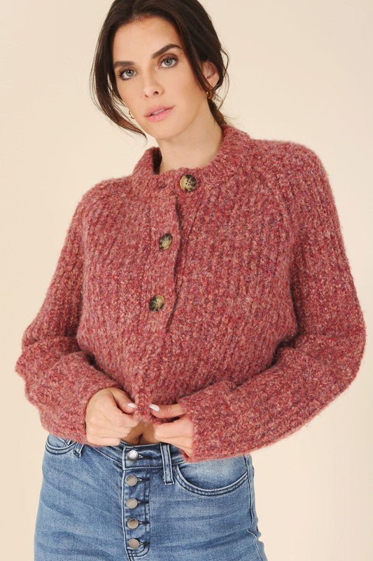 Melange Sweater Top