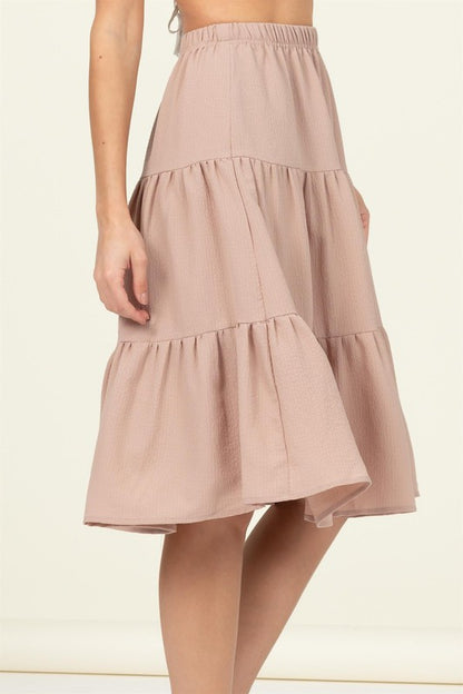 Beautiful Day Tiered Midi Skirt