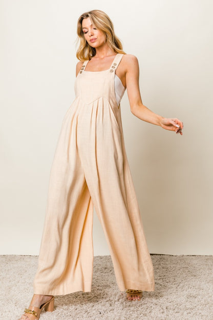 Sarah Texture Wide Leg Jumpsuit