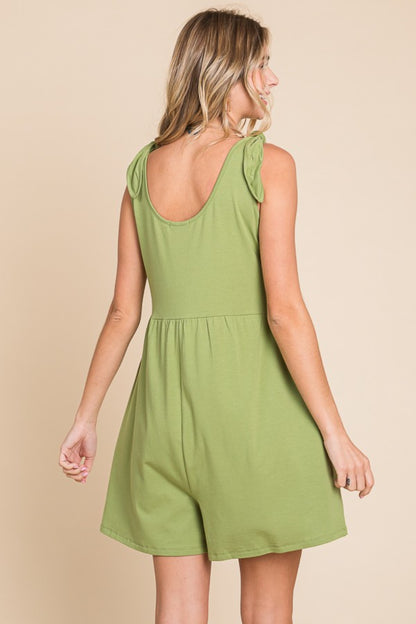 Annie Shoulder Knot Baggy Romper