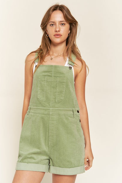 Elara Corduroy Overall Romper