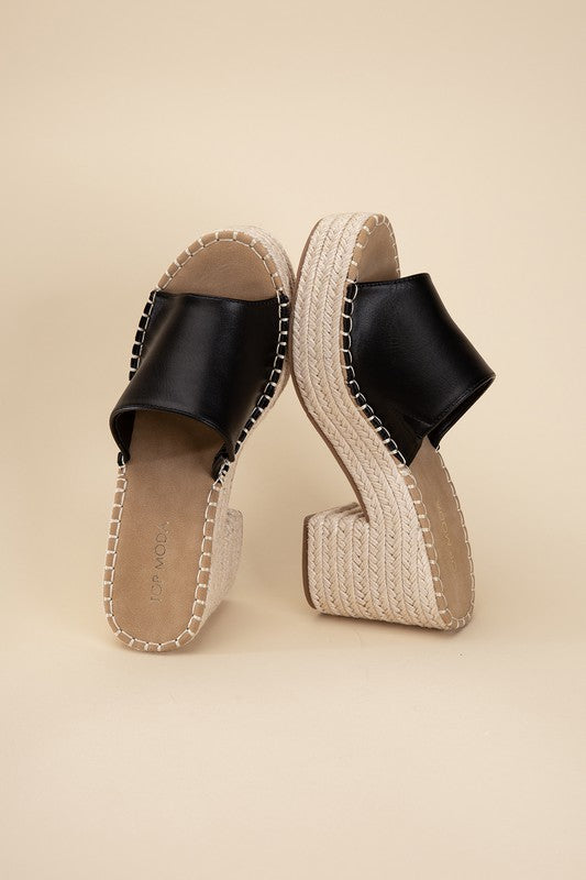 Espadrille Mule Heels