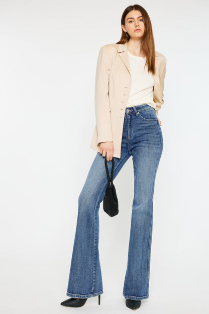 Kancan High Waist Flare Jeans